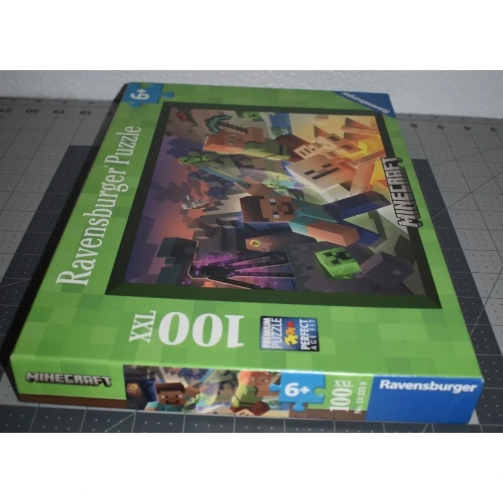 Ravensburger Minecraft Jigsaw Puzzle 100 Piece XXL  Complete Ages 6+ Premium